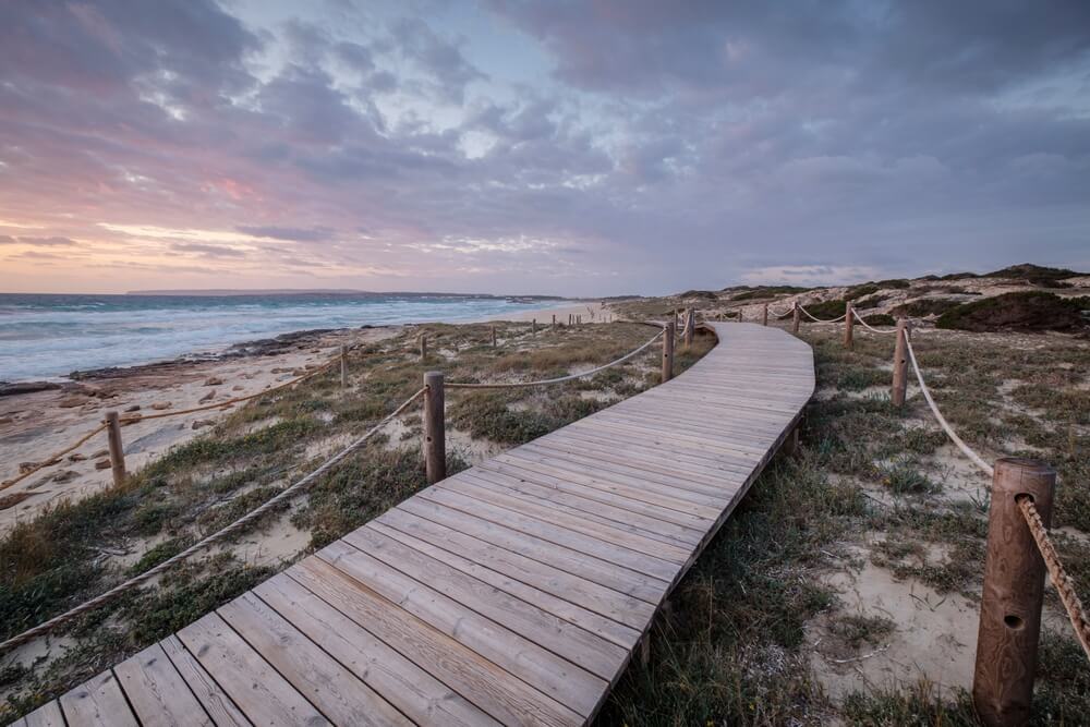 Spiaggia di Llevant, Formentera, Isole Pitiusas, Baleari, Spagna